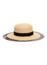 Figure View - Click To Enlarge - EUGENIA KIM - 'Brigitte' horsehair edge ribbon band straw boater