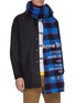 Figure View - Click To Enlarge - ACNE STUDIOS - Slogan print check scarf