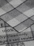 Detail View - Click To Enlarge - ACNE STUDIOS - Slogan print check scarf