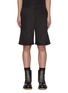 Main View - Click To Enlarge - PRADA - Logo patch gabardine Bermuda shorts