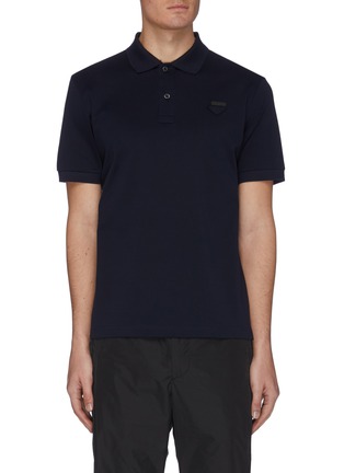 Main View - Click To Enlarge - PRADA - Logo patch polo