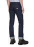 Back View - Click To Enlarge - PRADA - Logo patch slim fit jeans