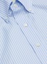  - PRADA - Colourblock pinstripe button-up shirt