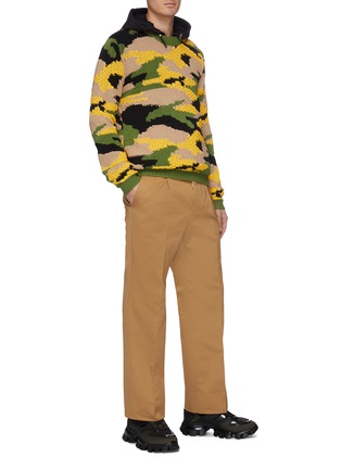Figure View - Click To Enlarge - PRADA - Darted straight chino pants