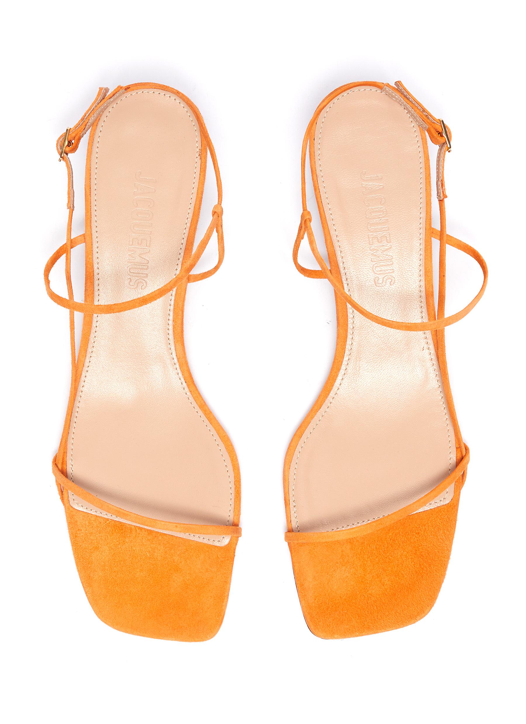 JACQUEMUS 'LES SANDALES' ASYMMETRIC HEEL STRAPPY SANDALS