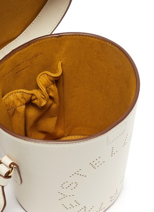Detail View - Click To Enlarge - STELLA MCCARTNEY - Perforated logo eco leather bucket bag