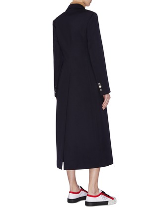Back View - Click To Enlarge - PRADA - Double breasted virgin wool coat