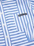  - PRADA - Nip waist stripe poplin shirt dress