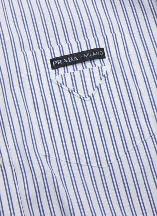  - PRADA - Neck tie stripe shirt