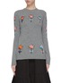 Main View - Click To Enlarge - PRADA - Floral intarsia sweater