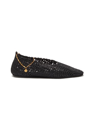 Main View - Click To Enlarge - STELLA MCCARTNEY - Woven anklet ballerina flats