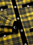  - MIU MIU - Logo Print Check Flannel Velvet Jacket