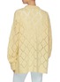 Back View - Click To Enlarge - MIU MIU - Pearl Crochet Mohair Knit Cardigan
