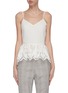 Main View - Click To Enlarge - JONATHAN LIANG - Cut out embroidered camisole top