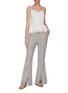 Figure View - Click To Enlarge - JONATHAN LIANG - Cut out embroidered camisole top