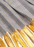Detail View - Click To Enlarge - JONATHAN LIANG - Metallic panel pleated check skirt