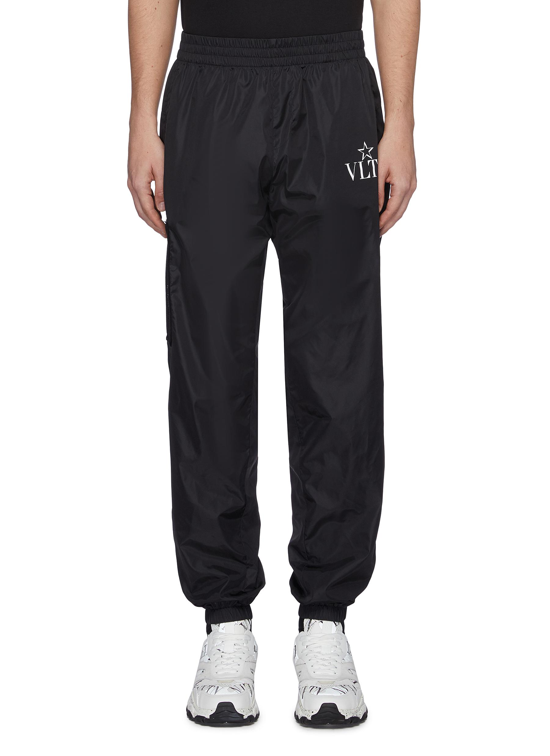 nylon track pants mens
