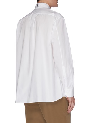 Back View - Click To Enlarge - VALENTINO GARAVANI - 'Moon' embroidered collar cotton shirt