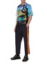 Figure View - Click To Enlarge - VALENTINO GARAVANI - Pleat Contrast Side Panel Pants