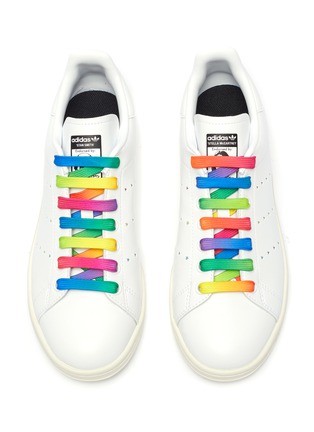 Detail View - Click To Enlarge - STELLA MCCARTNEY - x Air Originals Stan Smith rainbow laces sneakers