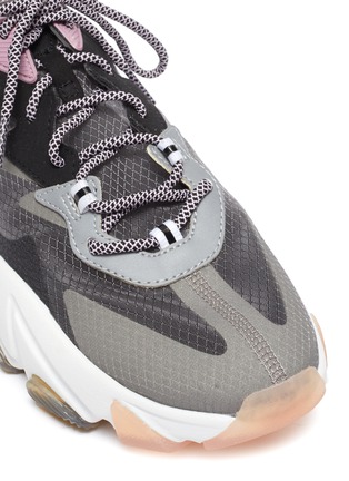 Detail View - Click To Enlarge - ASH - 'Eclipse' chunky outsole suede panel ripstop sneakers