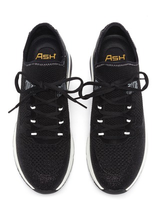 Detail View - Click To Enlarge - ASH - 'Krush Glitter' Knit Sneakers