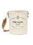 Main View - Click To Enlarge - PRADA - Logo print canvas bucket bag