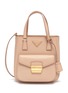 Main View - Click To Enlarge - PRADA - Double handle saffiano leather shoulder bag