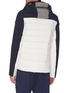 Back View - Click To Enlarge - CAPRANEA - 'Avaloq' colourblock puffer jacket