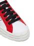 Detail View - Click To Enlarge - PRADA - Colourblock logo patch gabardine sneakers