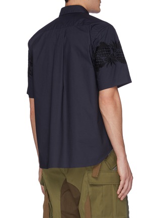 Back View - Click To Enlarge - SACAI - Pineapple embroidered polo shirt