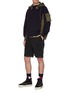Figure View - Click To Enlarge - SACAI - Panelled patch pocket hooded sweatshirt