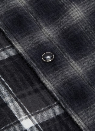  - SACAI - Flannel check bow tie double shirt