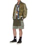 Figure View - Click To Enlarge - SACAI - Jungle embroidered MA-1 bomber jacket