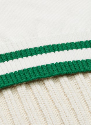  - SACAI - Cable mix knit sweater