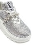 Detail View - Click To Enlarge - MIU MIU - Glitter platform leather sneakers