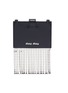 Main View - Click To Enlarge - MIU MIU - 'Starlight' fringe glace calf leather cardholder