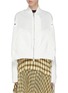 Main View - Click To Enlarge - SACAI - Fishtail back paneled bomber jacket