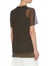 Back View - Click To Enlarge - SACAI - Sheer panel double neck plisse top