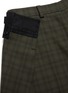  - SACAI - Side fold tailored check shorts