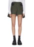 Main View - Click To Enlarge - SACAI - Side fold tailored check shorts