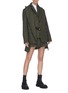 Figure View - Click To Enlarge - SACAI - Side fold tailored check shorts