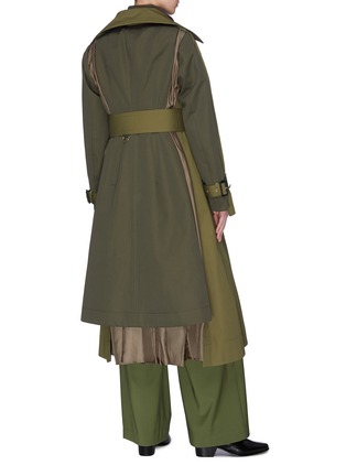 Back View - Click To Enlarge - SACAI - Belted paneled trench coat