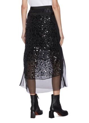 Back View - Click To Enlarge - SACAI - Sequin sheer skirt