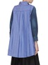 Back View - Click To Enlarge - SACAI - Stripe panelled denim top