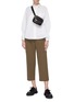 Figure View - Click To Enlarge - SACAI - Lace panelled shirt