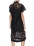 Back View - Click To Enlarge - SACAI - Lace belted dress