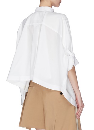 Back View - Click To Enlarge - SACAI - 'Bowtie' oversized shirt