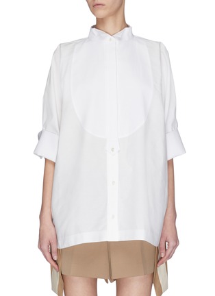 Main View - Click To Enlarge - SACAI - 'Bowtie' oversized shirt