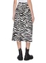 Back View - Click To Enlarge - SACAI - Zebra print slit hem midi skirt